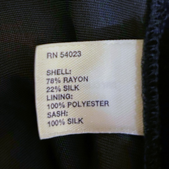 GAP Velvet Babydoll Dress Womens Size 8 M Black Sleeveless Silk Blend Coquette - Picture 6 of 7